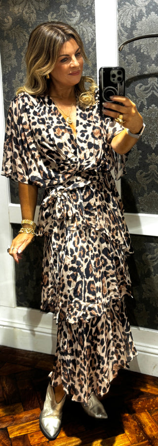 Le Leopard Silk Dress