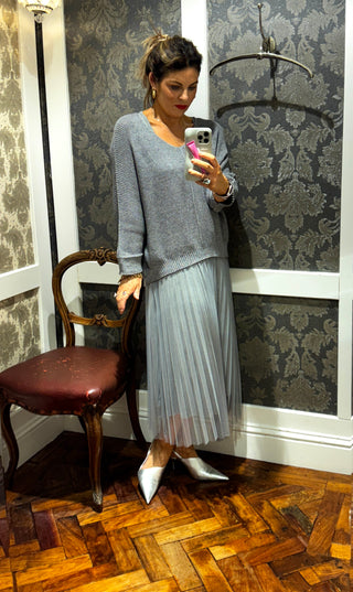 Kaia 2 piece knit & dress - grey