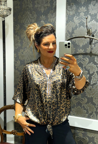 Alannah  Top - Leopard