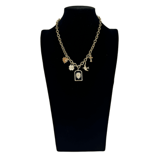 Charm Necklace - black