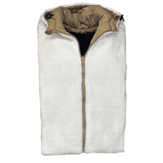 The Magic Reversible Hood- Faux Sheepskin/Beige