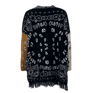 Amber Bandana Print Cosy Cardi- Multi