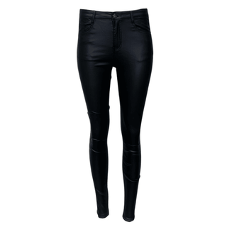 Reine Faux Leather Jean with Stretch - Black