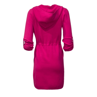 Noto Hooded Cardi - Fuschia