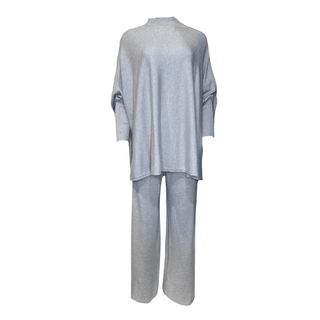 Chica 2 Piece Knitted Suit - Grey