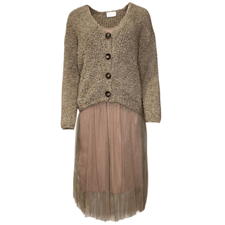 Amely 2 piece knit & dress - Beige