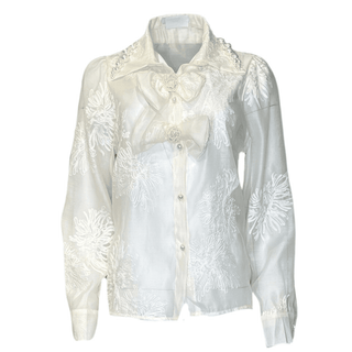 Choritz Long Sleeve Blouse - Cream