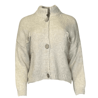 Happy Soft Button Knit/Cardigan - Cream