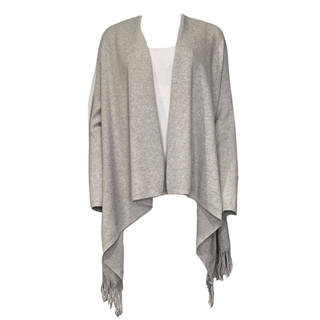 Angelic Tapered Fringed Cardigan - Beige