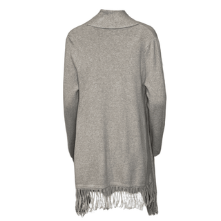 Angelic Tapered Fringed Cardigan - Beige