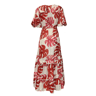 Sagres Print Dress - Red