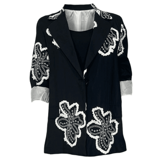 Wild Emboidered Blazer - Black