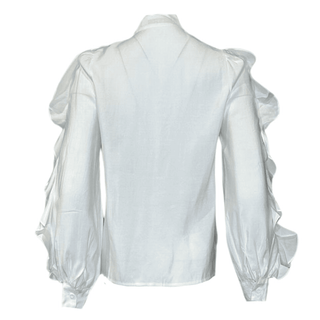 Le Ruffle Blouse - White