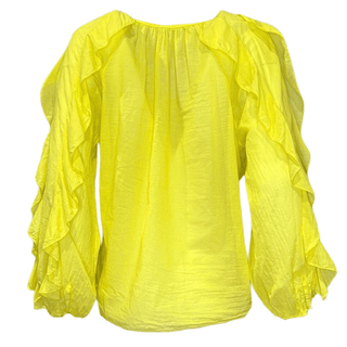 Parfait Ruffle Blouse - Yellow