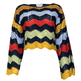 Eliora Cotton Crochet Knit - Multi