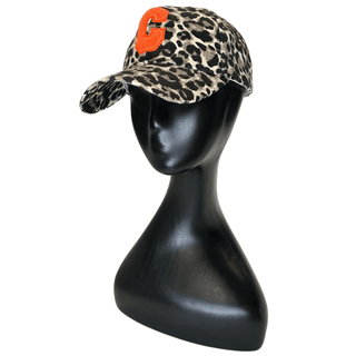 Luxe Baseball Cap - Leopard Oran