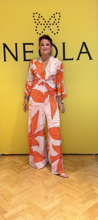 Artista Palazzo Jumpsuit - Orange