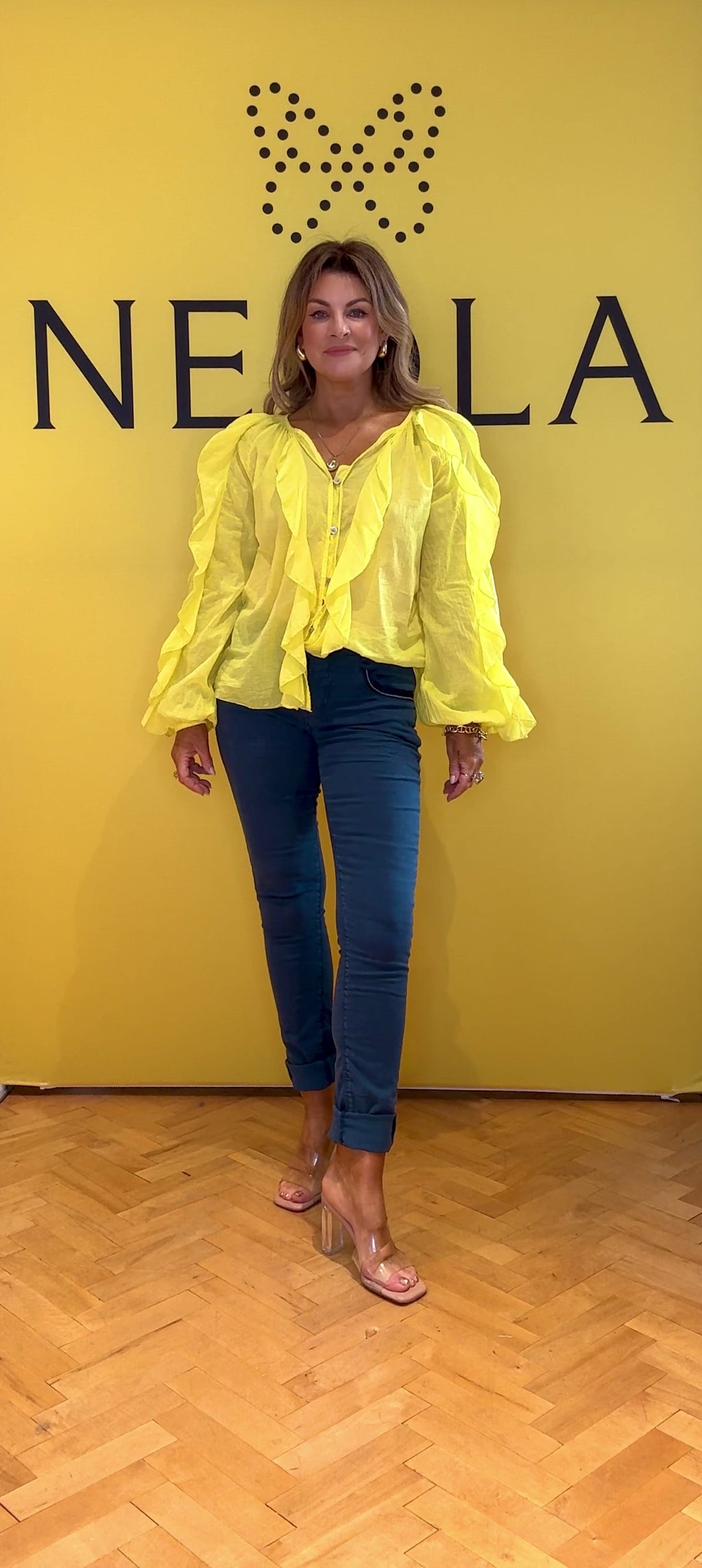 Parfait Ruffle Blouse - Yellow