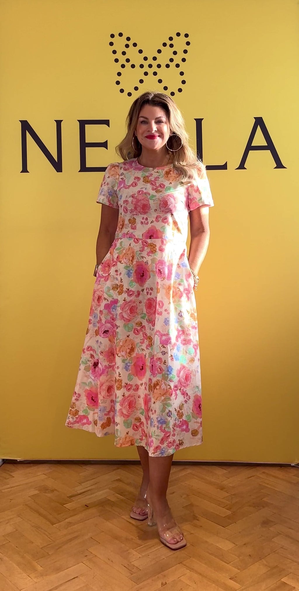 Nora Print Dress - Pink